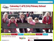 Tablet Screenshot of calverleycofeprimaryschool.co.uk